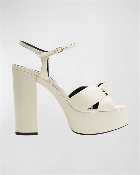 bianca ysl sandals|Saint Laurent Bianca Knotted Ankle.